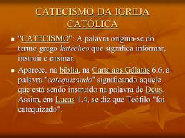 Catecismo: O que é um Catecismo - 2